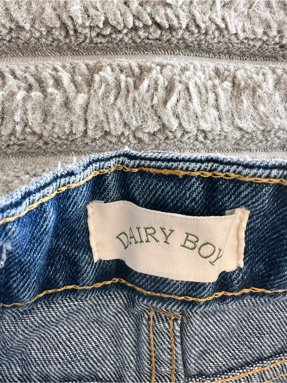 Dairy Boy Bambi Micro Mini Skirt Dark Wash Size 24 - Picture 7 of 12